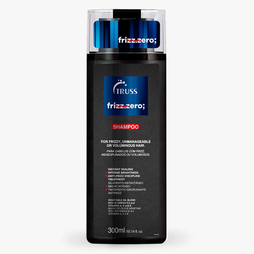 Champú Frizz Zero Truss 300ml para control del frizz y limpieza profunda